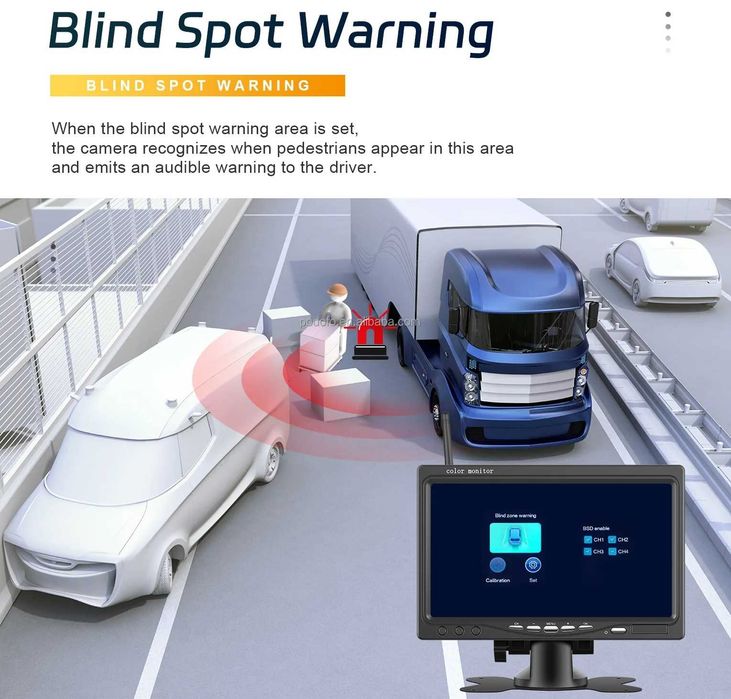 Безжична камера за паркиране за камион с монитор заден ход виждане бус