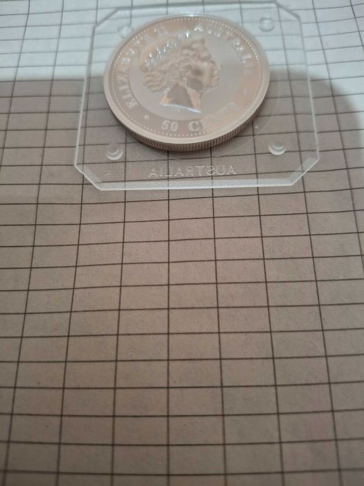Сребро! 50 cents 1999г. Заек, Австралия