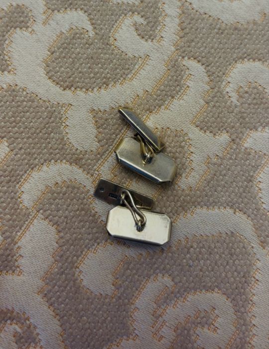 Запонки сов.серебро