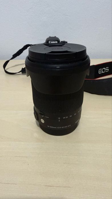 Vând/Schimb Kit Foto DSLR Canon 77D+Obiectiv Sigma 18-300mm