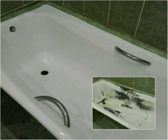 Эмалировка ванн Акрил Эмаль Мрамор .