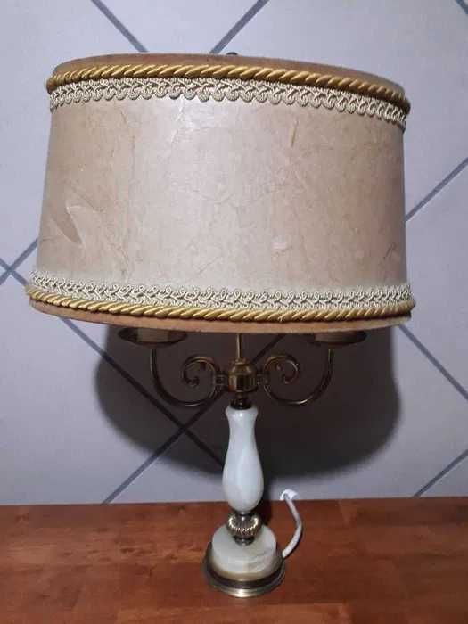 Veioza din bronz si onix