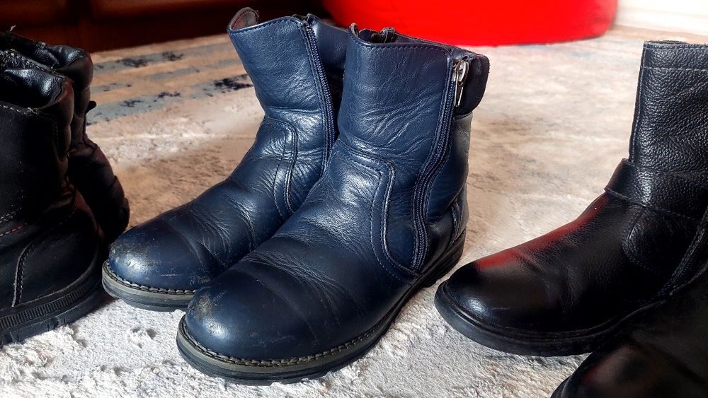 Коженная обувь на мальчика