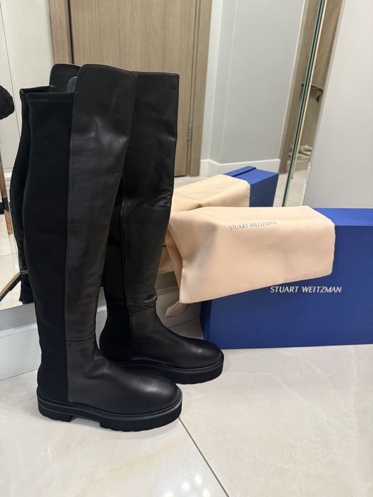 Stuart Weitzman кожени чизми Намалени!