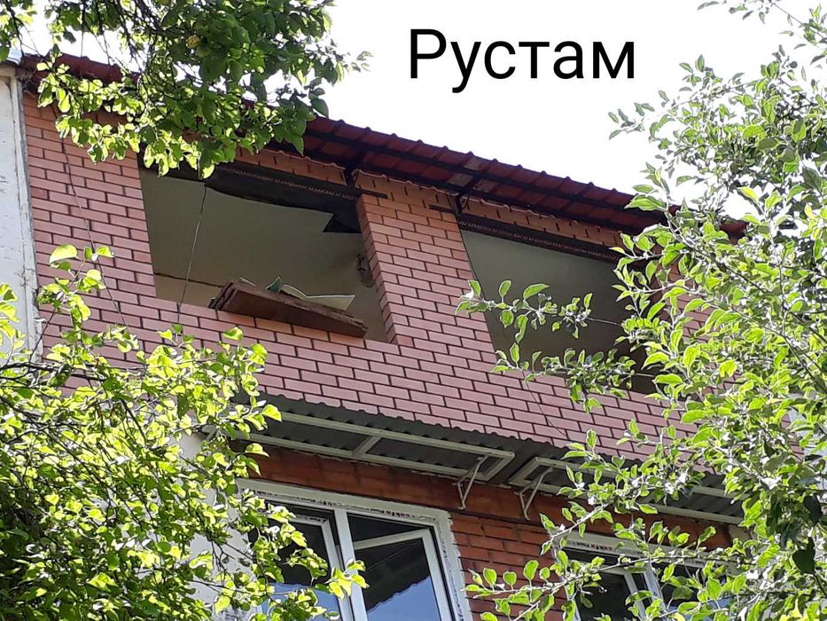 Кладка балкон, облицовочном кирпичом. Под расшивку. Рустам