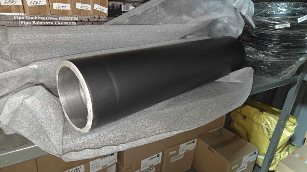 ПОЛУИЗОЛИРОВАННАЯ СЕКЦИЯ ТРУБЫ (части для отопительных печей )75*30 см