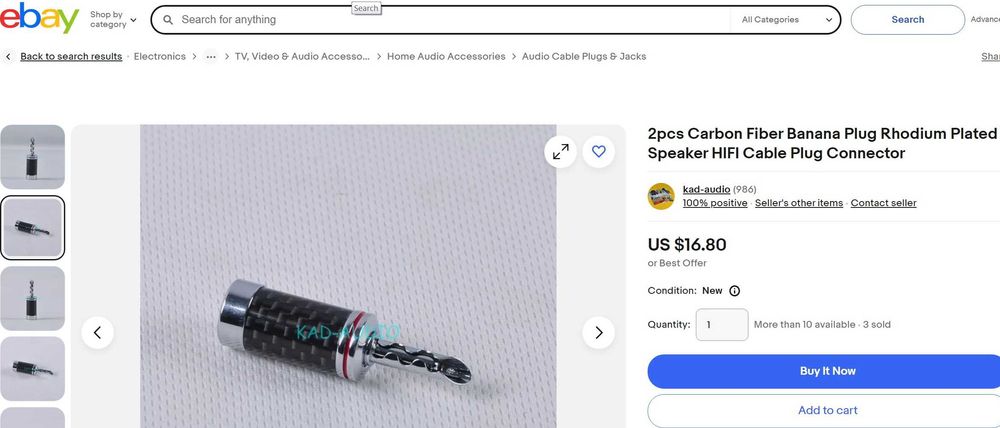 Adaptor XLR la Banana (XLR to Banana) – cablu Meze / Furutech Rhodium