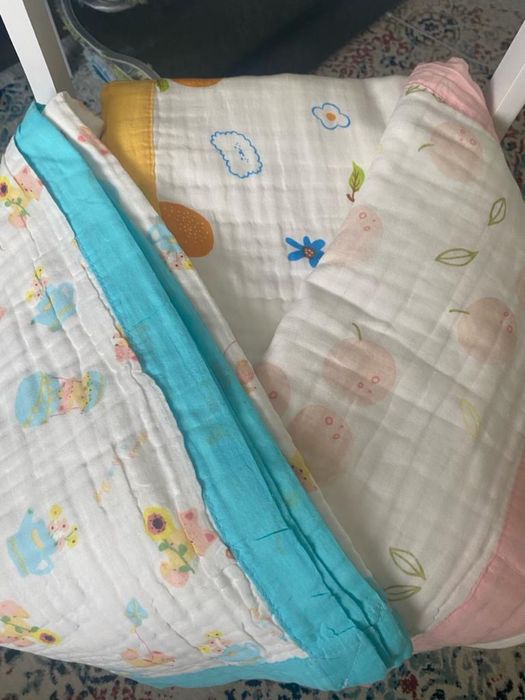 Муслин.Одеяло-плед детский