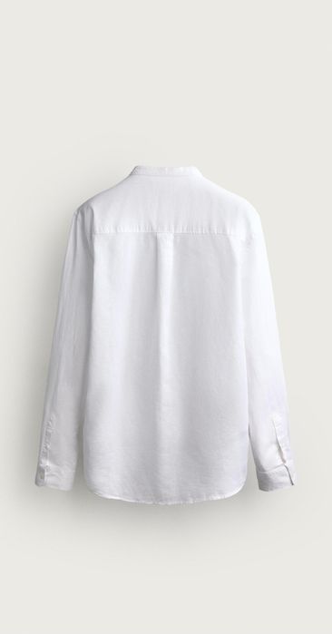 Рубашка Relaxed Fit из льна и хлопка