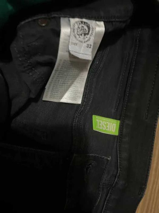 Diesel, Blugi skinny D-Istort, Negru, W33-L30