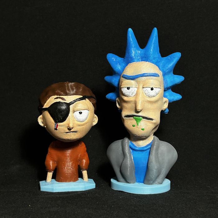 Rick si Morty figurina 3D