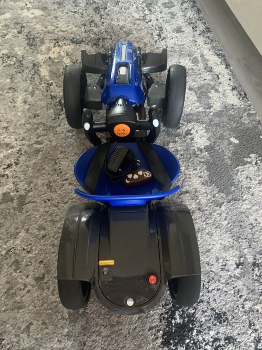 Kart Electric Pliabil Pentru Copii, 3-7 Ani, Albastru, 12V, 12 Ah