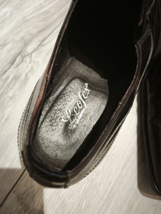Pantofi eleganți bărbăți Leofex - Piele naturală maro/burgundy - Mărimea 43