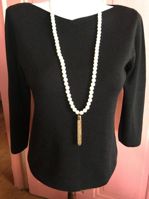 колие гердан бели перли