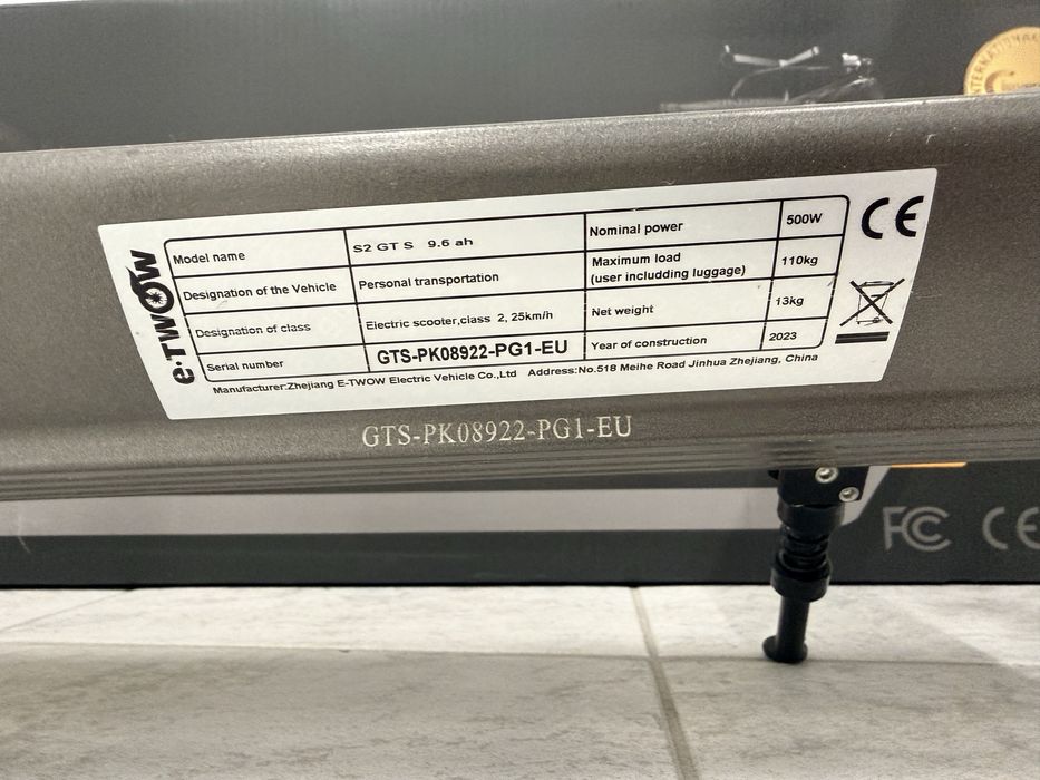 E TWOW GTS trotineta electrica foarte puternica e-twow etou frana