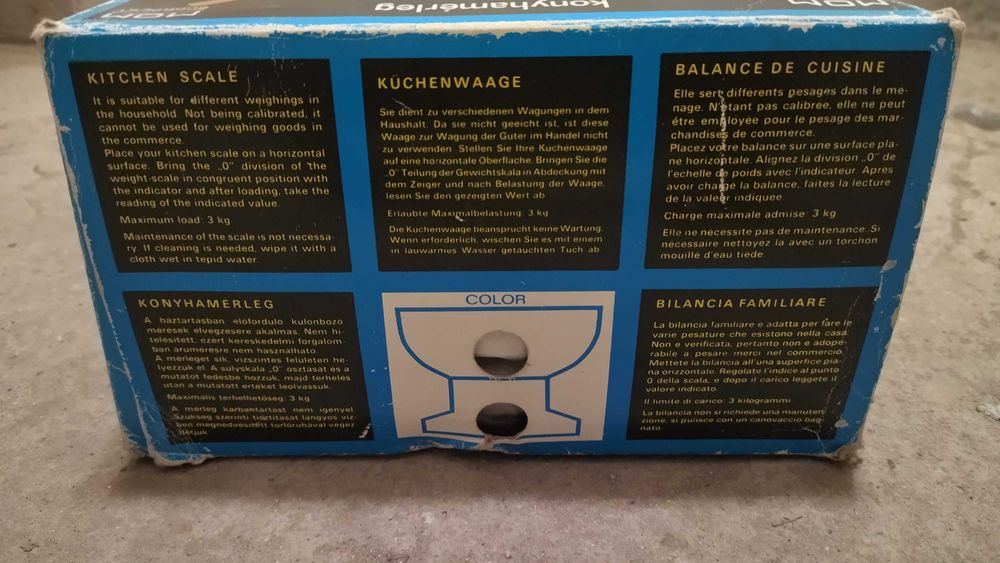 Механична кухненска везна с купа 3 кг.