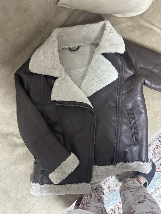 Дубленка коричневая