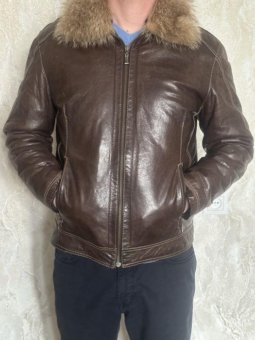 Куртка кожаная мужская