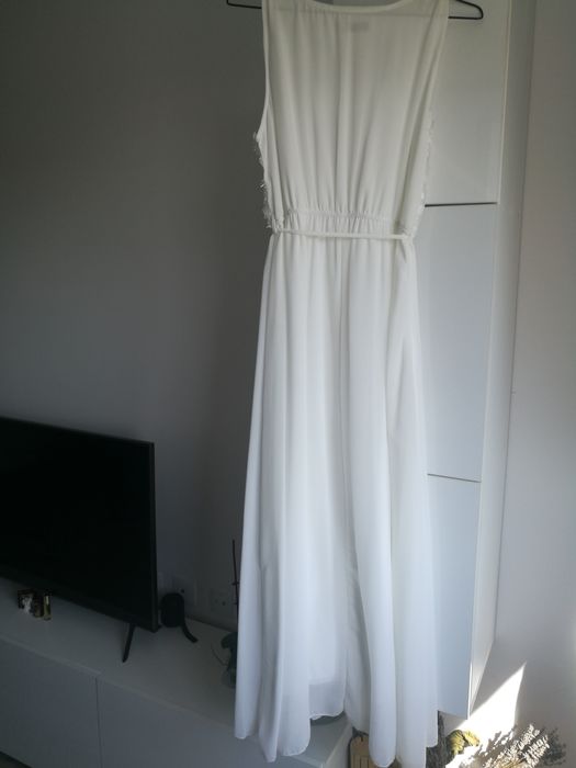 rochie alba, noua, S/M