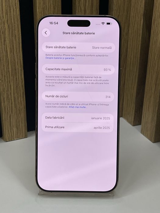 Iphone 16 Pro Max 256Gb 93% bat (display si spate fisurate) #61501