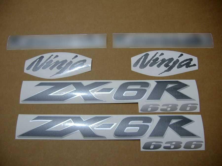 Стикери Kawasaki ZX-6R Ninja 2002-2004 лепенки кавазаки 600 зх6р zx6r