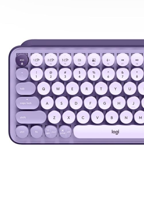 Безжична клавиатура Logitech POP ICON KEYS - Лилава