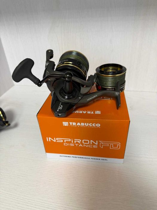 Vand doua mulinete Trabucco Inspiron Distance Feeder 6500 + tamburi de rezerva