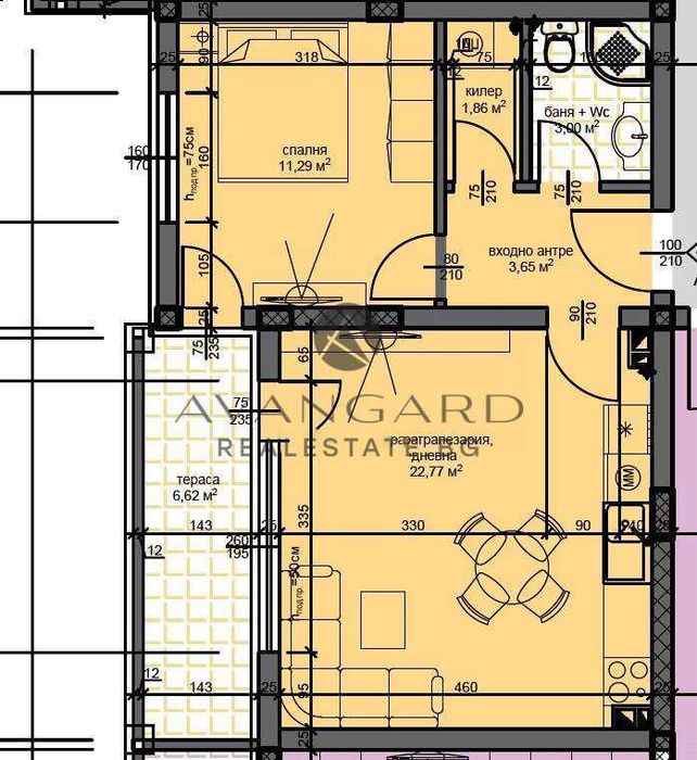 Продава се Двустаен апартамент в Пловдив, Остромила - 68 кв.м за 1094 €/кв.м - Снимка #2