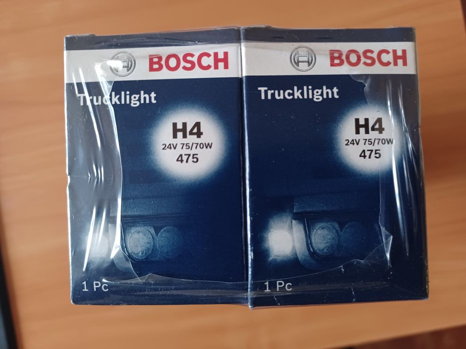 НОВИ крушки BOSCH H4 24v  - 10 бр.