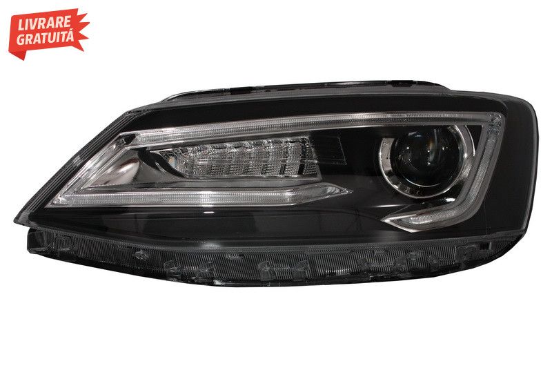 Faruri LED DRL VW Jetta Mk6 VI Non GLI (2011-2017) Semnal Dinamic Secv