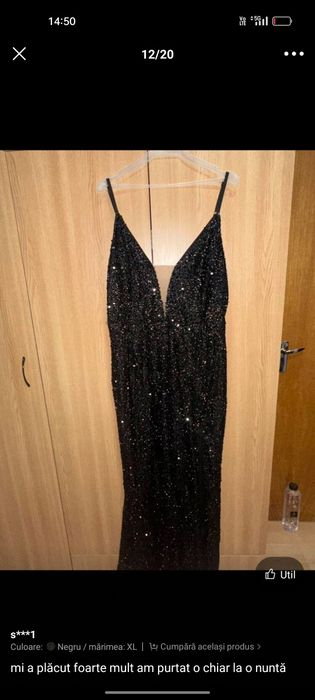 Rochie lunga paiete