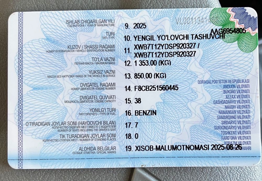 Damas sotiladi 2025 yil