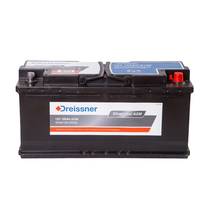 Baterie Auto Start-Stop 105Ah 910A Dreissner SilverLabel Agm