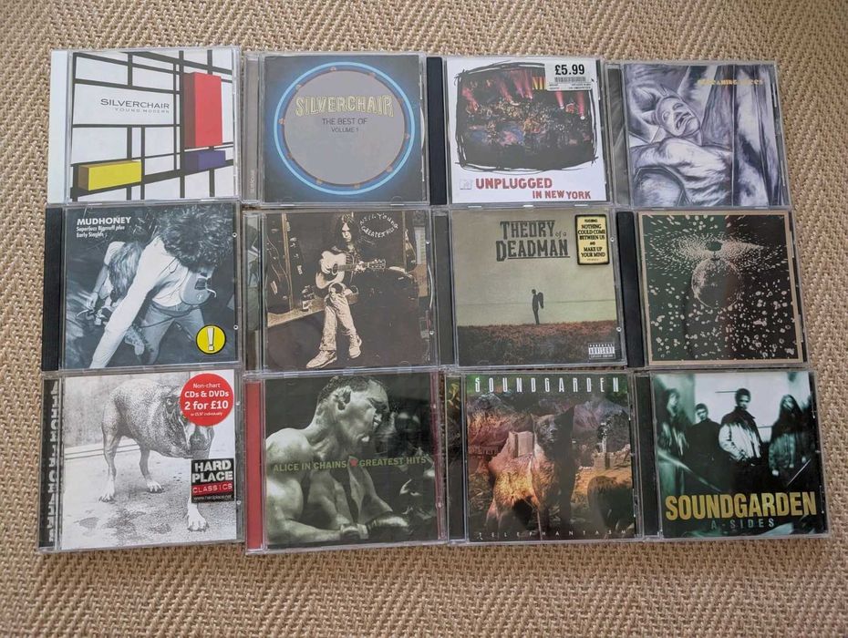 Colectie 12 cd-uri GRUNGE : Nirvana Soundgarden Alice in Chains Silverchair Neil Young