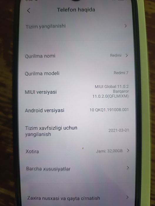 Redmi note 7 sotiladi