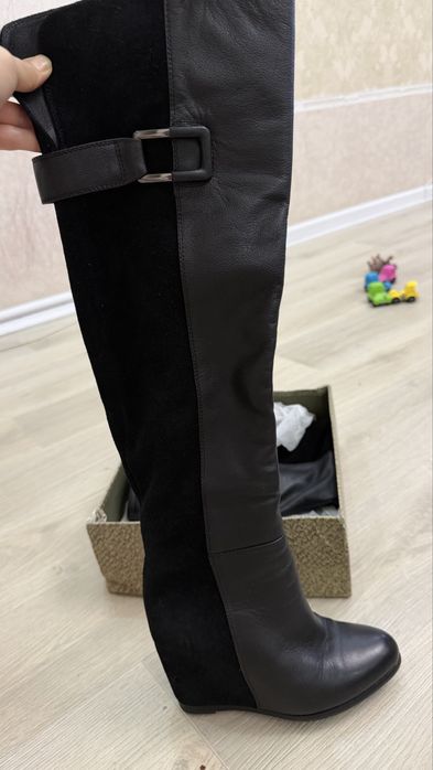 Женские кожанные сапоги