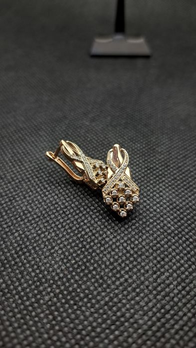 Серьги золотые Россия. 585 пробы.