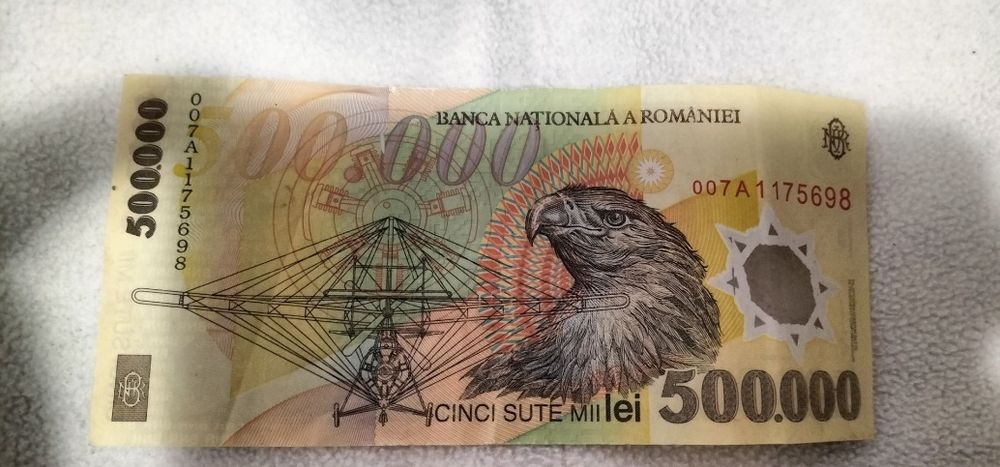 Bancnotă de 500.000 lei din anul 2000