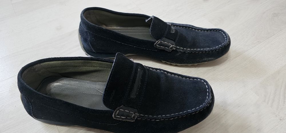 Mocasini piele intoarsa Geox