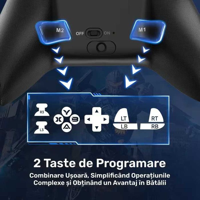 Controller Wireless EasySMX X15 RGB pentru PC, Android, iOs