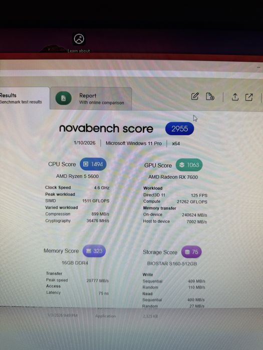 Pc Gaming Ryzen 5600- RX 7600(RTX 4060)-16Gb ram