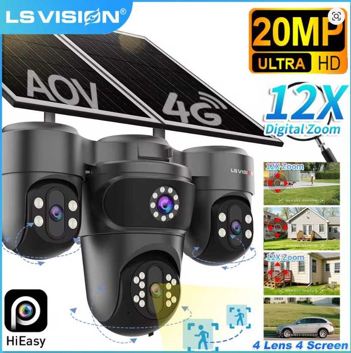 Vand camera supraveghere 20mp SIM 4G cu panou solar