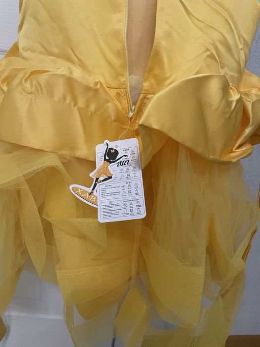 Желтое платье девочке