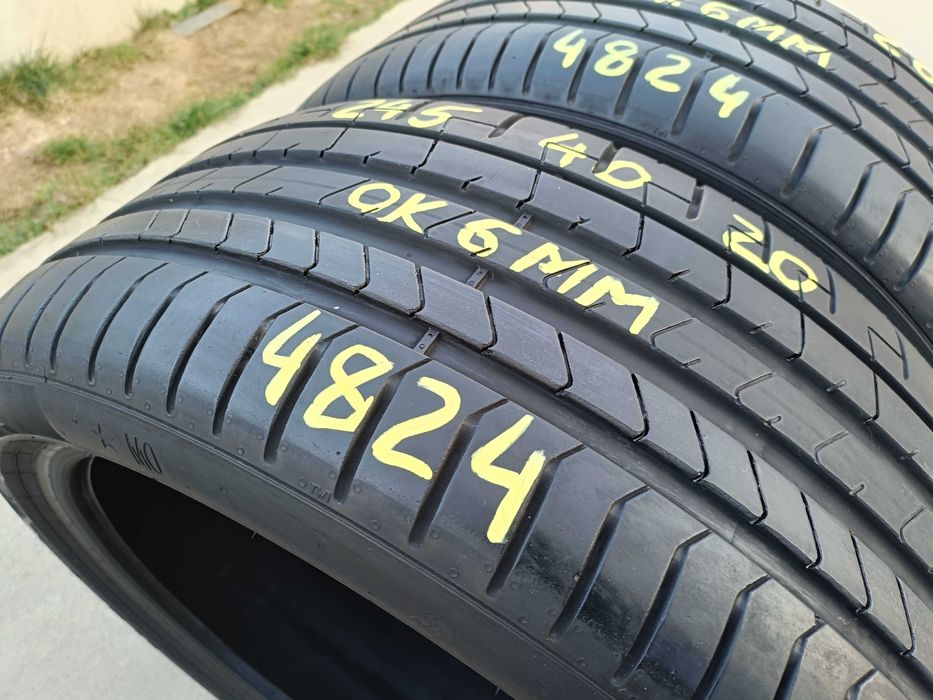Doua anvelope 245 40 20 pirelli p zero pz4 profil 6 mm dot 4824