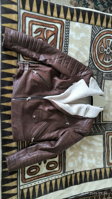 Кожаная куртка утепленная