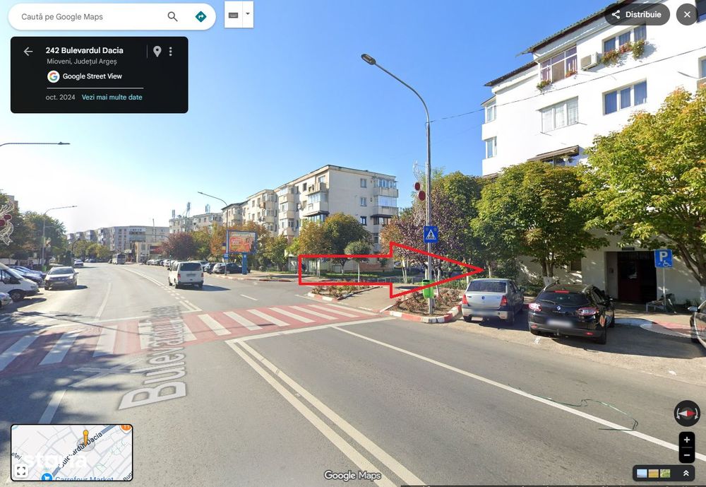 Apartament 2 camere Mioveni, parter, mobilat, Bulevard pretabil spatiu