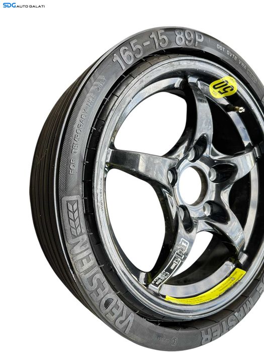 Roata Janta Rezerva Aliaj 5x112 165 15 Mercedes Clasa C Class W203 C180 C200 C220 C270 2001 - 2007 Cod A1705840538 2034012002 [B4190]