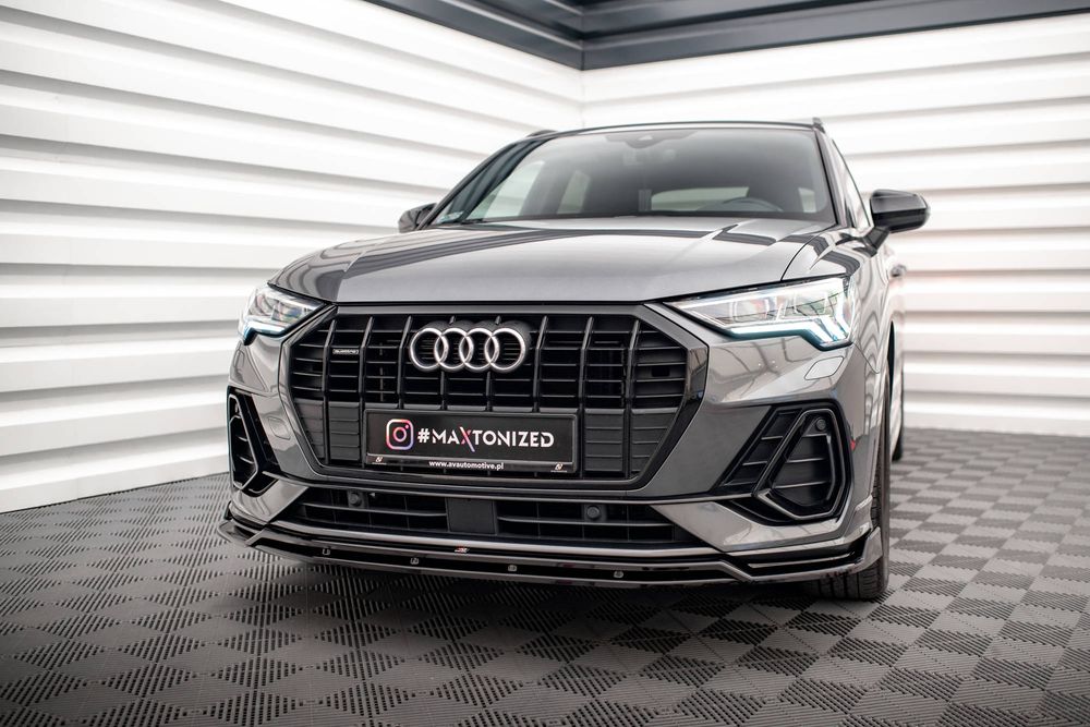 Спойлер за предна броня Maxton design за Audi Q3 S-line (2018-)