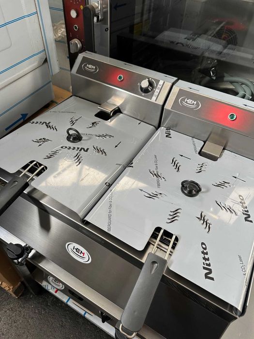 Friteuza Electrica 8 Litri, 8+8 Litri Cu Robinet Scurgere In Stoc