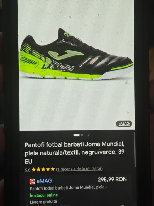 Pantofi fotbal Joma nr 39 stare foarte buna  100 ron
